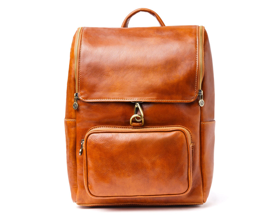 Pampora Leather Oversized Backpack for Travel