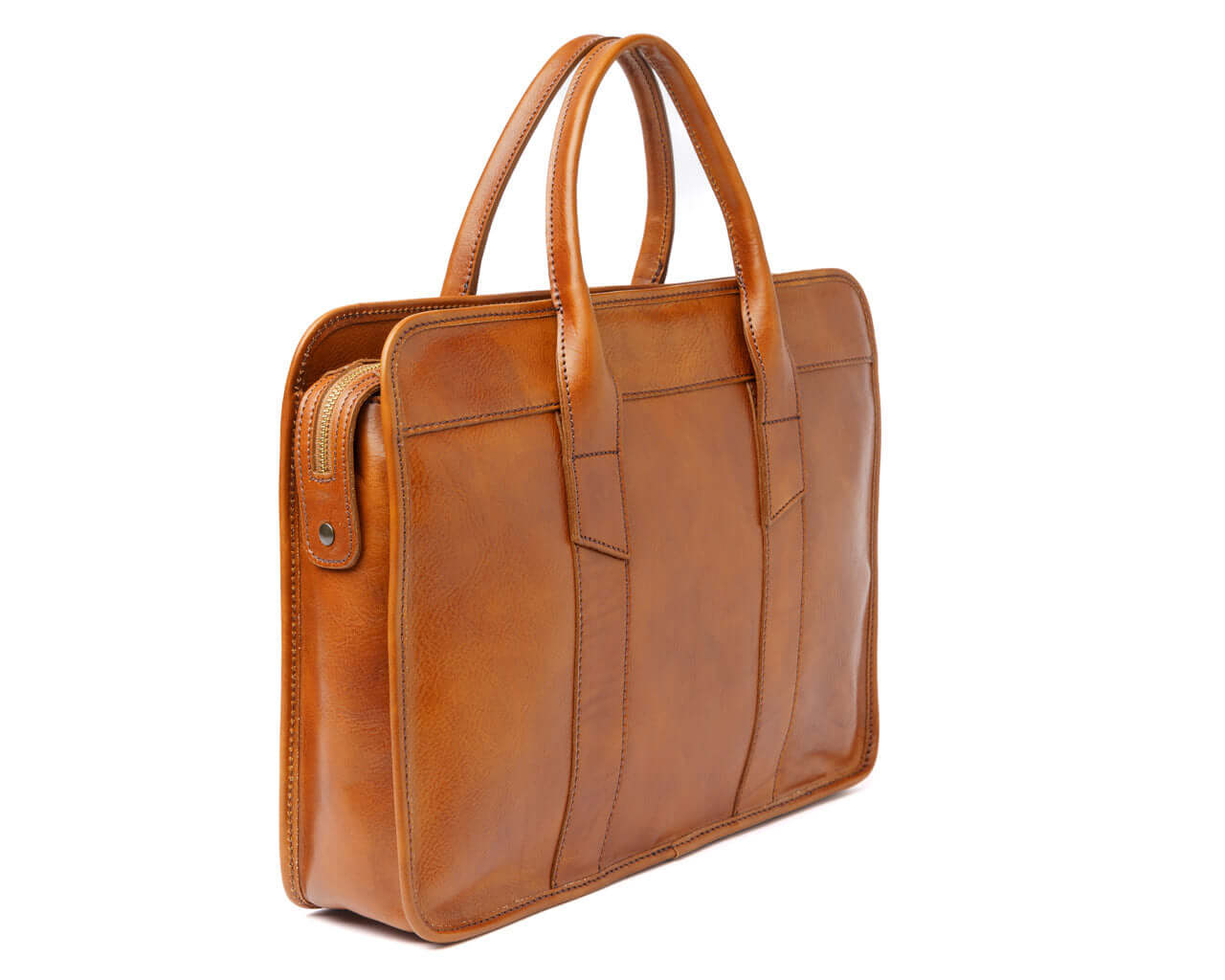 Bug Putte Descent Full Grain Leather Briefcase Boss Moves | Pampora Leather
