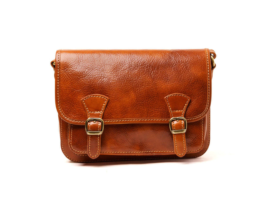 Adventure Ready Crossbody Leather Bag, Brown Leather Crossbody Purse for Women