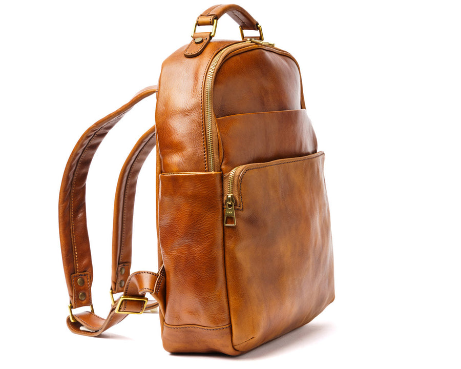 Trip To Downtown Leather Backpack for 15 Laptop – Pampora Leather
