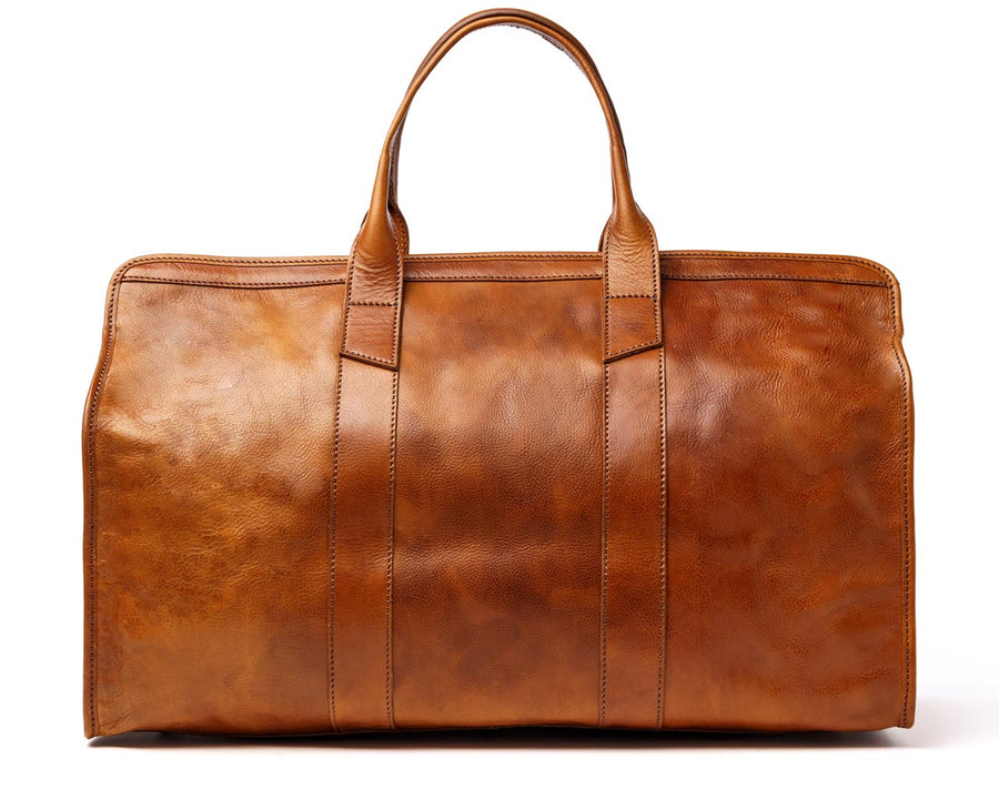 Italian Leather Travel Duffle Bag for 16" Laptop