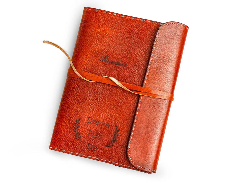 Full Grain Leather Journal A5 Handmade Notebook Diary 