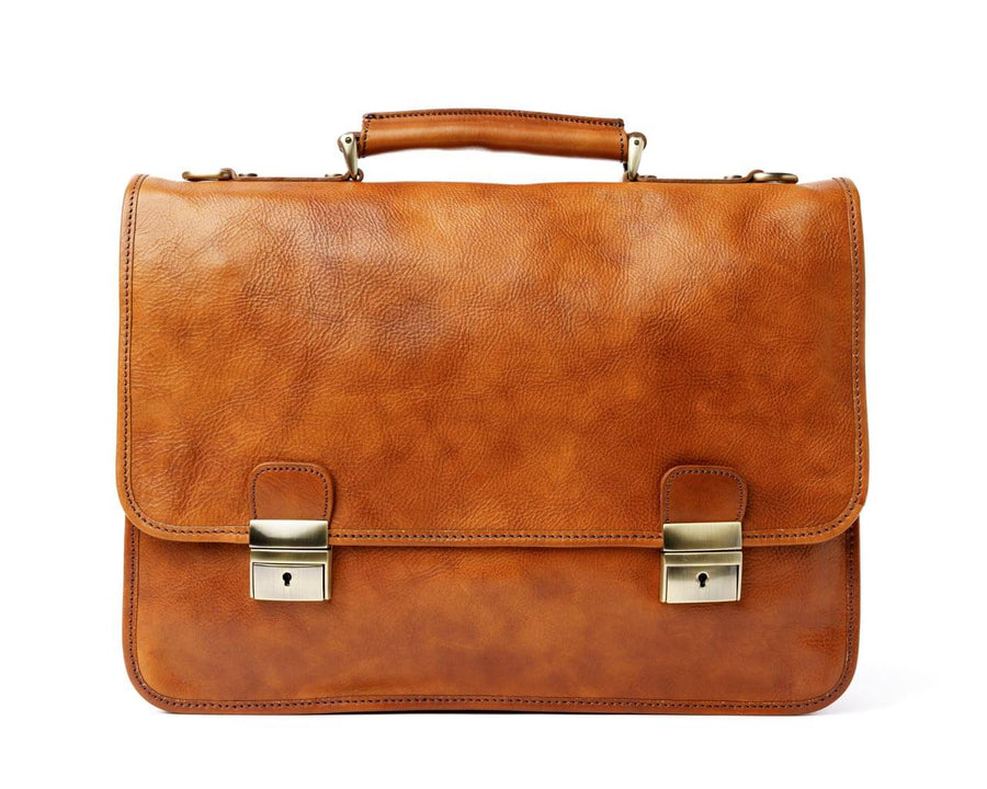 Leather Briefcase Bag | Pampora Leather