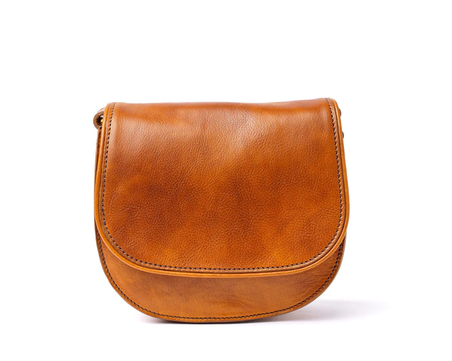 Women Crossbody Satchel Rustic Saddle Brown Vintage Leather Shoulder Bag  Purse - Walmart.com